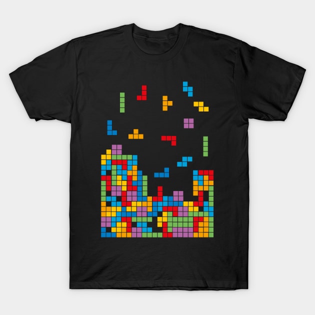 I love 8-Bit video games Tetris BoomBoomInk T-Shirt by BoomBoomInk